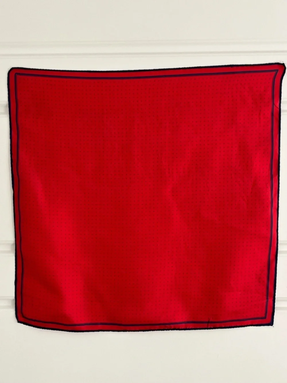 Vintage 100% Silk Square 19x19 Scarf Beautiful Jewel Toned Hand Rolled Edges